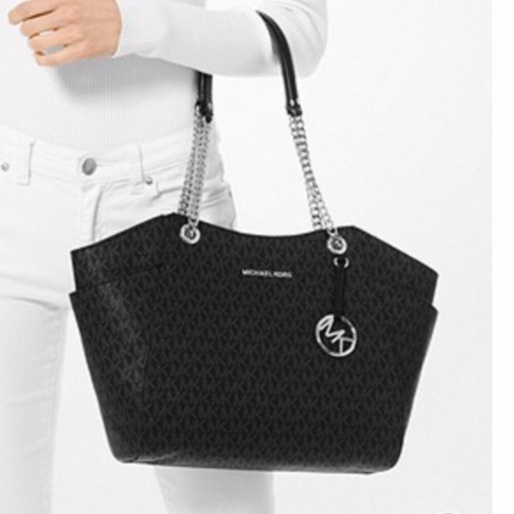 New Michael Kors jet set Large chain shoulder tote - Picture 7 of 7